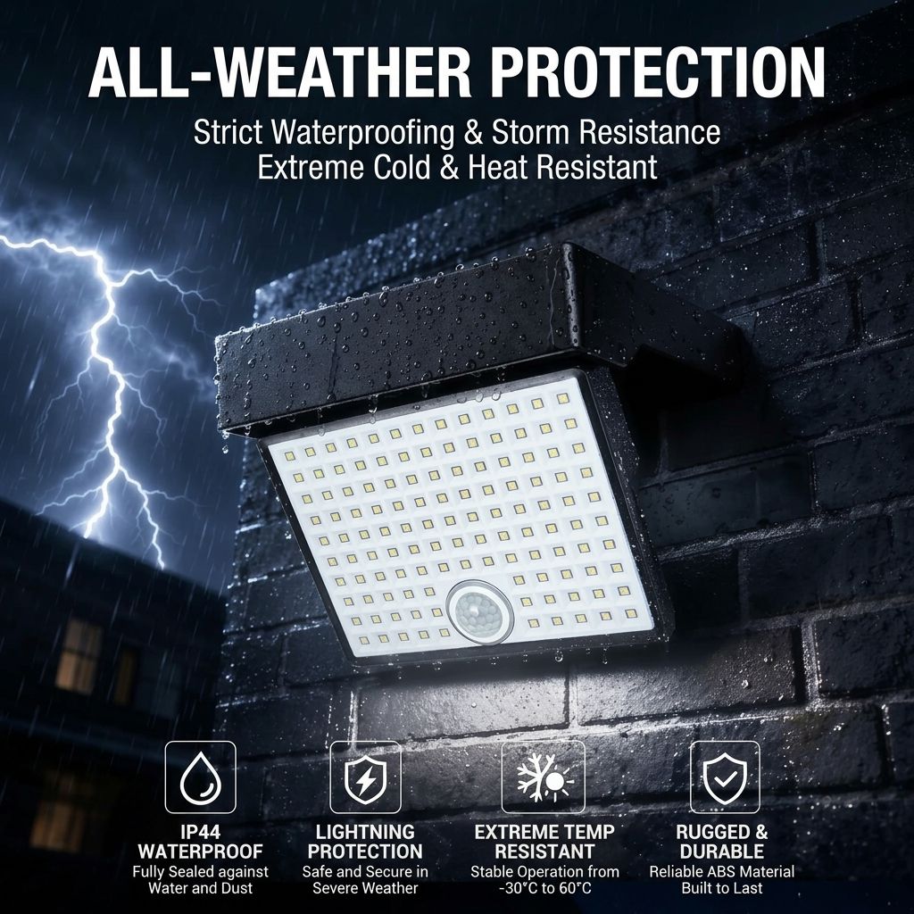 Solar Powered Outdoor LED Floodlight with Remote Control and Motion Sensor, Dual Charging via Solar and USB, Weatherproof Wall Light for Driveway Garden Patio, Choice of 6000K Daylight or 3000K Warm Glow (6000K White，2PCS)