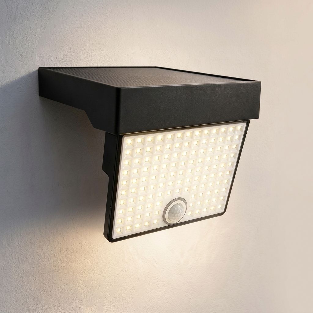 Solar Powered Outdoor LED Floodlight with Remote Control and Motion Sensor, Dual Charging via Solar and USB, Weatherproof Wall Light for Driveway Garden Patio, Choice of 6000K Daylight or 3000K Warm Glow (6000K White，2PCS)