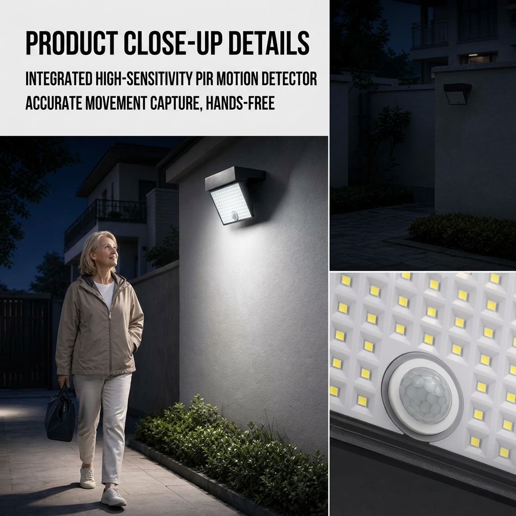 Solar Powered Outdoor LED Floodlight with Remote Control and Motion Sensor, Dual Charging via Solar and USB, Weatherproof Wall Light for Driveway Garden Patio, Choice of 6000K Daylight or 3000K Warm Glow (6000K White（1PCS）+3000K Warm（1PCS）)