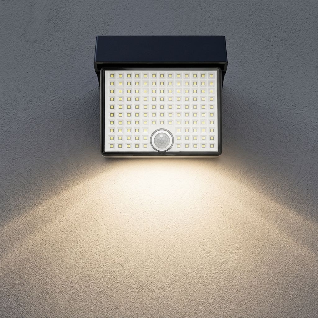 Solar Powered Outdoor LED Floodlight with Remote Control and Motion Sensor, Dual Charging via Solar and USB, Weatherproof Wall Light for Driveway Garden Patio, Choice of 6000K Daylight or 3000K Warm Glow (6000K White（1PCS）+3000K Warm（1PCS）)