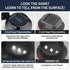 Solar Powered Smart Wall Light with Auto Dusk-to-Dawn Sensor, IP65 Waterproof Fence & Garden Accent Lighting, Available in 3000K Warm White or 6000K Cool White, Ideal for Patio, Pathway, and Courtyard Ambient Glow (8PCS, White Housing‑Cool White Light)