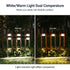 Solar Powered Smart Wall Light with Auto Dusk-to-Dawn Sensor, IP65 Waterproof Fence & Garden Accent Lighting, Available in 3000K Warm White or 6000K Cool White, Ideal for Patio, Pathway, and Courtyard Ambient Glow (8PCS, White Housing‑Cool White Light)
