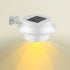 Solar Powered Smart Wall Light with Auto Dusk-to-Dawn Sensor, IP65 Waterproof Fence & Garden Accent Lighting, Available in 3000K Warm White or 6000K Cool White, Ideal for Patio, Pathway, and Courtyard Ambient Glow (8PCS, White Housing‑Cool White Light)