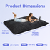 Convertible Bean Bag Sofa Chair with Memory Foam Filling, Adjustable Multi-Position Lounger for Reading, Sleeping, Gaming, and Home Office in Small Apartments and Living Rooms (Black)