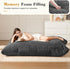 Convertible Bean Bag Sofa Chair with Memory Foam Filling, Adjustable Multi-Position Lounger for Reading, Sleeping, Gaming, and Home Office in Small Apartments and Living Rooms (Black)