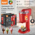 Automatic Ice Cream Maker for Home Use, Compact Countertop Machine for Fresh DIY Desserts, Soft Serve, Sorbet, Frozen Yogurt, Kids-Friendly Sweet Treats, One-Touch Operation, Easy-Clean Design (Red)
