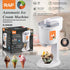 Automatic Ice Cream Maker for Home Use, Compact Countertop Machine for Fresh DIY Desserts, Soft Serve, Sorbet, Frozen Yogurt, Kids-Friendly Sweet Treats, One-Touch Operation, Easy-Clean Design (White)