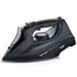 2200W Handheld Electric Steam Iron with Ceramic Soleplate, Continuous Steam and Vertical Ironing for Home Clothes Wrinkles (Black)