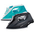 2200W Handheld Electric Steam Iron with Ceramic Soleplate, Continuous Steam and Vertical Ironing for Home Clothes Wrinkles (Black)
