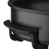 Electric Pizza Pan with Non-Stick Surface and Glass Lid, Adjustable Temperature Control for Home Baking and Grilling (Black)