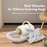 Smart Pet Grooming Dryer with Adjustable Speed Temperature and Replaceable Nozzles for Quick Drying and Loose Hair Removal After Bathing for Cats and Dogs at Home (Upgraded Blow & Suction Pet Dryer)