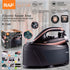 Professional Steam Station Iron with Ceramic Soleplate and Large Water Tank for Fast Wrinkle Removal on All Fabrics at Home (Black)