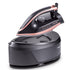 Professional Steam Station Iron with Ceramic Soleplate and Large Water Tank for Fast Wrinkle Removal on All Fabrics at Home (Black)
