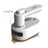 Portable Handheld Steam Iron with 180° Rotating Handle for Home and Travel, Compact Garment Steamer for Wrinkle Removal and Fabric Care (White)
