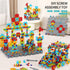 DIY Screw Assembly Building Blocks Set for Kids Ages 3-6 – Creative Educational Toy with Wrench and Screwdriver, Perfect for Parent-Child Interaction and Fine Motor Skills Development (366PCS)
