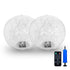 Solar-Powered Inflatable Floating Globe Lights – 2-Pack with Remote, Waterproof LED Sphere Decor for Pool, Garden, Patio & Yard, Auto On/Off, Weatherproof Ambient Lighting for Evening Parties and Outdoor Relaxation (2PCS（Warm Light）)