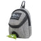 Compact mini backpack dog waste bag holder keeps your hands free during walks and training. Clips to leash or harness, stores rolls of bags plus small treats. Say goodbye to messy pockets. (Grey)