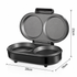 Electric Omelette Maker with Dual Non-Stick Cooking Plates, 850W Double-Sided Heating for Quick Breakfast Eggs, Patties, and Mini Pancakes in Home Kitchens (Black)