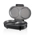Electric Omelette Maker with Dual Non-Stick Cooking Plates, 850W Double-Sided Heating for Quick Breakfast Eggs, Patties, and Mini Pancakes in Home Kitchens (Black)