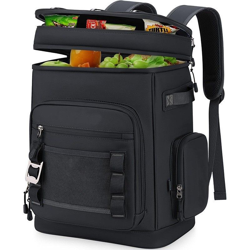Large Capacity 30L Insulated Cooler Backpack Leakproof Waterproof Thermal Bag for Outdoor Picnic Camping Beach Fishing Travel Hiking and Day Trips (ArmyGreen)