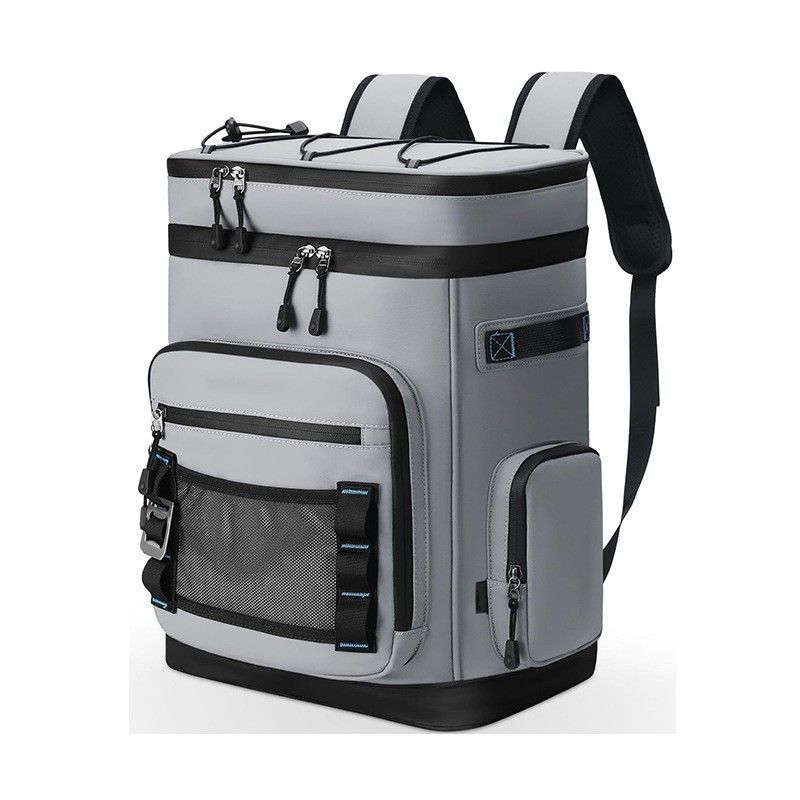 Large Capacity 30L Insulated Cooler Backpack Leakproof Waterproof Thermal Bag for Outdoor Picnic Camping Beach Fishing Travel Hiking and Day Trips (Black)
