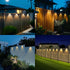 Solar Powered Outdoor Fence Light, Warm White Decorative Garden Rail Light with Auto On/Off, Easy Installation for Patio, Deck, and Yard Illumination (1PCS, WarmLight)