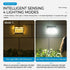 Solar Powered Motion Sensor Wall Light with Dual-Head LED Spotlight, IP65 Waterproof Outdoor Security Lamp for Patio, Doorway, Stairs, and Building Exterior, Auto On/Off at Dusk, 4 Adjustable Lighting Modes, Energy-Efficient and Weather-Resistant (3PCS)