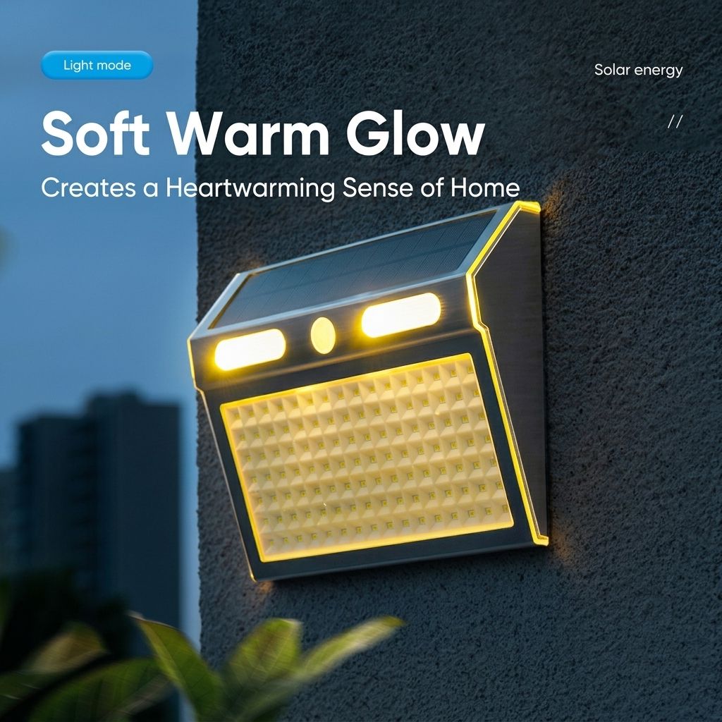 Solar Powered Motion Sensor Wall Light with Dual-Head LED Spotlight, IP65 Waterproof Outdoor Security Lamp for Patio, Doorway, Stairs, and Building Exterior, Auto On/Off at Dusk, 4 Adjustable Lighting Modes, Energy-Efficient and Weather-Resistant (3PCS)