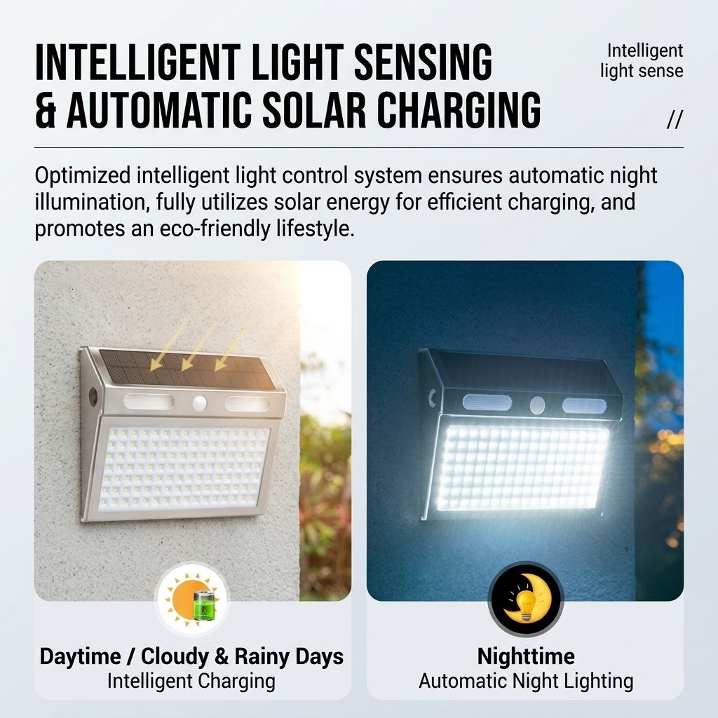 Solar Powered Motion Sensor Wall Light with Dual-Head LED Spotlight, IP65 Waterproof Outdoor Security Lamp for Patio, Doorway, Stairs, and Building Exterior, Auto On/Off at Dusk, 4 Adjustable Lighting Modes, Energy-Efficient and Weather-Resistant (4PCS)