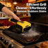 Electric BBQ Grill Cleaning Brush 3000mAh Rechargeable LED Scrubber Yellow