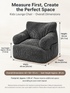 Kids Single Sofa Chair with Corduroy Fabric and Storage Pocket, Cozy Bean Bag Lounger for Children Bedroom and Home Reading Nook (DarkGrey)