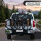 Heavy-Duty Pickup Tailgate Bike Pad with Cushion Layer, Scratch-Proof Protective Cover for Outdoor Cycling Adventures, Secure Fit for 1, 4, or 5 Bikes, Reflective Trim for Safety, Easy Access Handle and Camera Cutout, Ideal for Road Trips and Weekend Ridi