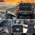 Heavy-Duty Pickup Tailgate Bike Pad with Cushion Layer, Scratch-Proof Protective Cover for Outdoor Cycling Adventures, Secure Fit for 1, 4, or 5 Bikes, Reflective Trim for Safety, Easy Access Handle and Camera Cutout, Ideal for Road Trips and Weekend Ridi
