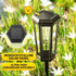 Solar Powered Hexagonal Tungsten Pathway Lights with Warm White Glow, Automatic On/Off, Weatherproof Spike Design for Garden, Lawn, Walkway, and Patio Decorative Illumination (2PCS)