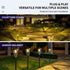Solar Powered Hexagonal Tungsten Pathway Lights with Warm White Glow, Automatic On/Off, Weatherproof Spike Design for Garden, Lawn, Walkway, and Patio Decorative Illumination (2PCS)