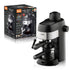 Compact 3.5Bar Semi-Automatic Espresso Machine with Steam Milk Frother for Home, Office, and Small Kitchen Use (Black)