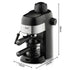 Compact 3.5Bar Semi-Automatic Espresso Machine with Steam Milk Frother for Home, Office, and Small Kitchen Use (Black)