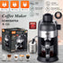 Compact 3.5Bar Semi-Automatic Espresso Machine with Steam Milk Frother for Home, Office, and Small Kitchen Use (Black)