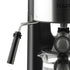 Compact 3.5Bar Semi-Automatic Espresso Machine with Steam Milk Frother for Home, Office, and Small Kitchen Use (Black)