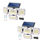 Brighten your outdoors with this four-head solar motion sensor wall light, featuring 333 super-bright LEDs, adjustable panels, and a separate solar panel for flexible installation. Perfect for front doors, garages, patios, and pathways, it delivers powerf