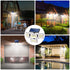 Brighten your outdoors with this four-head solar motion sensor wall light, featuring 333 super-bright LEDs, adjustable panels, and a separate solar panel for flexible installation. Perfect for front doors, garages, patios, and pathways, it delivers powerf