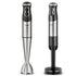5-in-1 Handheld Immersion Blender Set with 500W Motor, Stainless Steel Blades, 700ml Beaker, Chopper Bowl, Whisk and Masher Attachments for Smoothies, Baby Food, Soups and Baking (Silver)