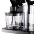 5-in-1 Handheld Immersion Blender Set with 500W Motor, Stainless Steel Blades, 700ml Beaker, Chopper Bowl, Whisk and Masher Attachments for Smoothies, Baby Food, Soups and Baking (Silver)