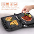 Versatile Electric Grill and Panini Press with Brushed Stainless Steel Lid, Double-Sided Non-Stick Plates, 180° Flattening Design for Steaks, Sandwiches, Breakfast Meats, Vegetables, and Indoor Grilling (Silver)