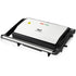 Versatile Electric Grill and Panini Press with Brushed Stainless Steel Lid, Double-Sided Non-Stick Plates, 180° Flattening Design for Steaks, Sandwiches, Breakfast Meats, Vegetables, and Indoor Grilling (Silver)