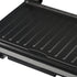 Versatile Electric Grill and Panini Press with Brushed Stainless Steel Lid, Double-Sided Non-Stick Plates, 180° Flattening Design for Steaks, Sandwiches, Breakfast Meats, Vegetables, and Indoor Grilling (Silver)