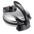 Versatile Electric Crepe Maker and Pancake Machine with Non-Stick Heating Plates, Stainless Steel Body, and Adjustable Temperature Control for Home Kitchen Cooking of Pizzas, Tortillas, and More (Silver)