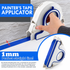 Painters Masking Tape Dispenser Handheld Tape Applicator Tool for Wall Edge Trim Door Frame Window Border Painting Preparation Quick Straight Tape Laying (Grout Tool + 5 Rolls Red Masking Tape)
