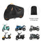 Ultimate All-Weather Motorcycle & Scooter Cover – Heavy-Duty 420D Oxford Waterproof Protection with Reflective Strips, Anti-Theft Lock Holes, Windproof Buckles, and Convenient Carry Bag for Year-Round Outdoor Parking (M)