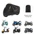 Ultimate All-Weather Motorcycle & Scooter Cover – Heavy-Duty 420D Oxford Waterproof Protection with Reflective Strips, Anti-Theft Lock Holes, Windproof Buckles, and Convenient Carry Bag for Year-Round Outdoor Parking (XL)